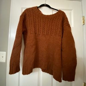 Rust orange sweater